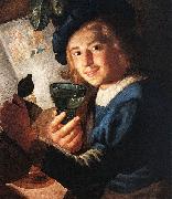 Gerard van Honthorst Young Drinker USA oil painting artist